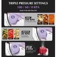 thumbnail image 4 of Koch Systeme CS Small Pressure Cooker Stainless Steel, 3.2 Quart Olla de Presion, One-Press Locking, 18/10 Stainless Steel Pressure Cooker, Induction Compatible, with Glass Lid, Purple, 4 of 11