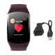 thumbnail image 1 of Q11 Pantalla a color grande Deportes Pulsera impermeable Monitor de ritmo cardíaco durante el sueño Reloj inteligente (vino tinto, 1 of 8