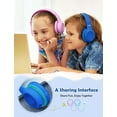 thumbnail image 3 of MPOW CH6S Kids Headphones, Wired Headphones for Kids with Volume Limit Switch, Children Headphones with Adjustable, Foldable Design, Over-ear Headsets, 3 of 10