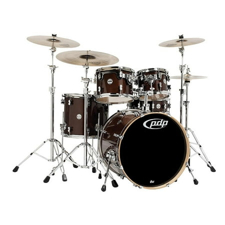 Pacific by DW PDP Concept Series 5-Piece Shell Set (Transparant Walnut Lacquer)