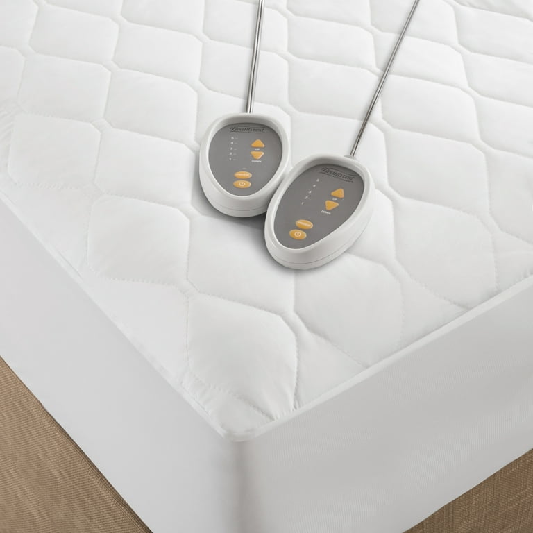 Beautyrest Cotton Blend Heated Mattress Pad, Queen - Walmart.com