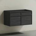 thumbnail image 5 of St. Tropez 36" Wall-Mounted Bathroom Vanity Cabinet without Top in Black Oak, 5 of 8
