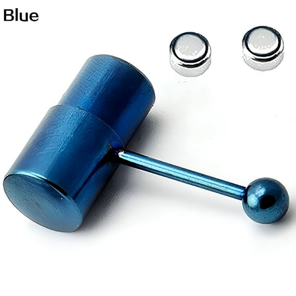 DESIGNICE 1Pc Cool Vibrating Barbell Tongue Rings Bars Piercing Stainless Steel Body Jewelry