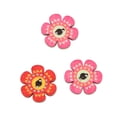 thumbnail image 2 of YINKUU Flower Buttons Retro Rich Styles Vivid Colors Durable Wood Wide Application Craft Buttons for Clothing Bag DIY Random Style, 2 of 21