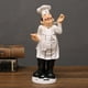 thumbnail image 3 of Figuras de chef 3D para decoración de escritorio de cocina, estatua en miniatura para cocina, hogar, restaurante, bar, cafetería. 10x10x32cm, 3 of 8