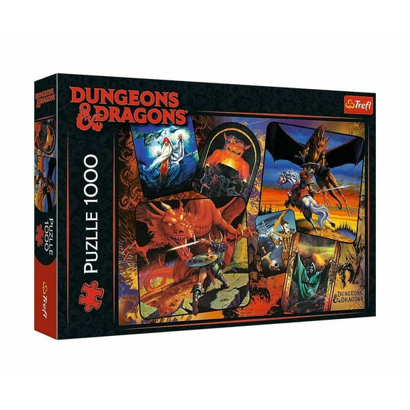 Trefl Red 1000 Piece Puzzle - Dungeons  Dragons - The Origins of D  D