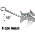 thumbnail image 3 of Seachoice Fold-And-Hold Galvanized Anchor, 19 lb, 3 of 6