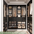 thumbnail image 2 of Homieasy 28-Inch Closet Organizer Tower – Free Standing Wardrobe Storage Unit with Drawers and Shelves, Closets System for Small Spaces,Black, 2 of 10