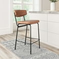 thumbnail image 3 of Tabouret de Comptoir Charon (Ensemble de 2) Brun Vintage, 3 of 8