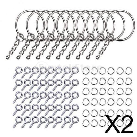 440 Pieces Keys Jump s Kits for Crafts DIY Key Chain Accessories