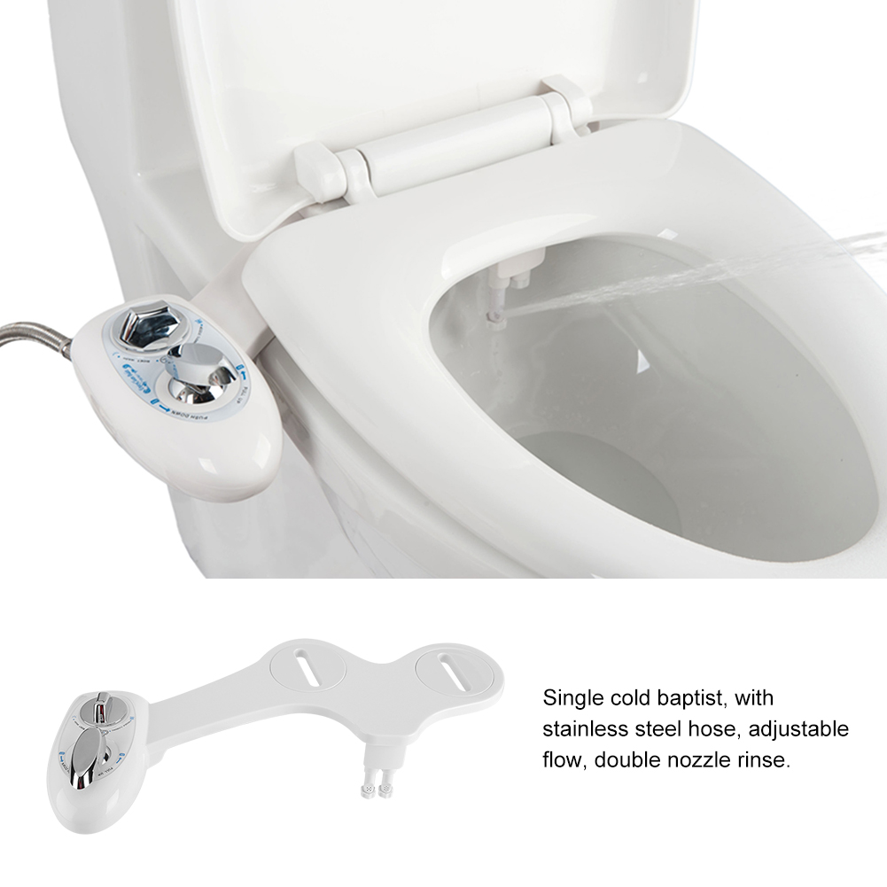 Bidet Fresh Water Spray Mechanical Bidet Toilet Seat Attachment Non-Electric