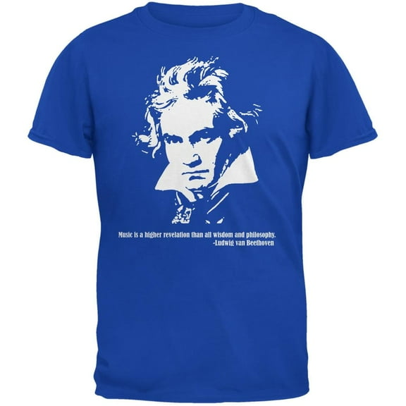 Old Glory Mens Beethoven Short Sleeve Graphic T Shirt