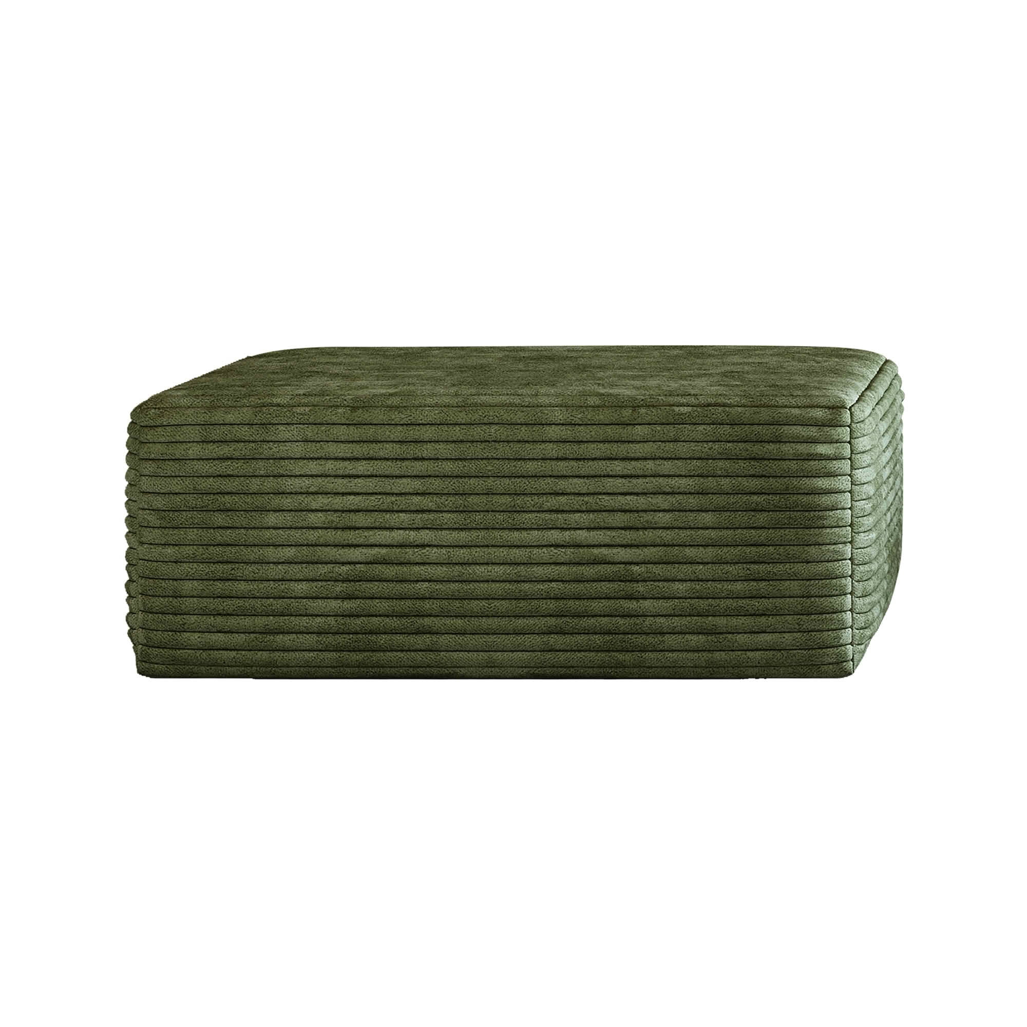 MAYEERTY Soft Upholstered Sofa Ottoman, Compressed Pack No Assembly Required, Plush Sponge Footrest Bench for Living Room Leisure Area