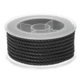 thumbnail image 1 of Unique Bargains Nylon Thread Twine Beading Cord 3mm Extra-Strong Braided Nylon Crafting String 4M/13 Feet, Black, 1 of 7