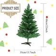 thumbnail image 2 of 2FT Artificial Christmas Tree Tabletop Christmas Tree with Plastic Stand Mini Xmas Pine Tree for Party Supplies Indoor Outdoor Holiday Home Decoration (Green), 2 of 7