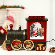 Northlight Lighted and Musical Old Fashioned Snowing Christmas Train with Santa - 26"