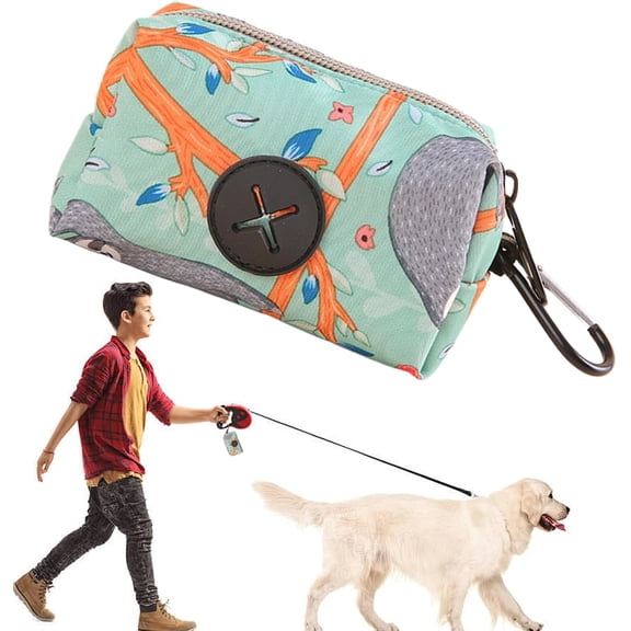 Pet Waste Bag Holder, Durable Dog Poop Bag Dispenser with Stylish Design, Portable Carrier for Outdoor Walks, Travel, Camping & Home Use (LK)