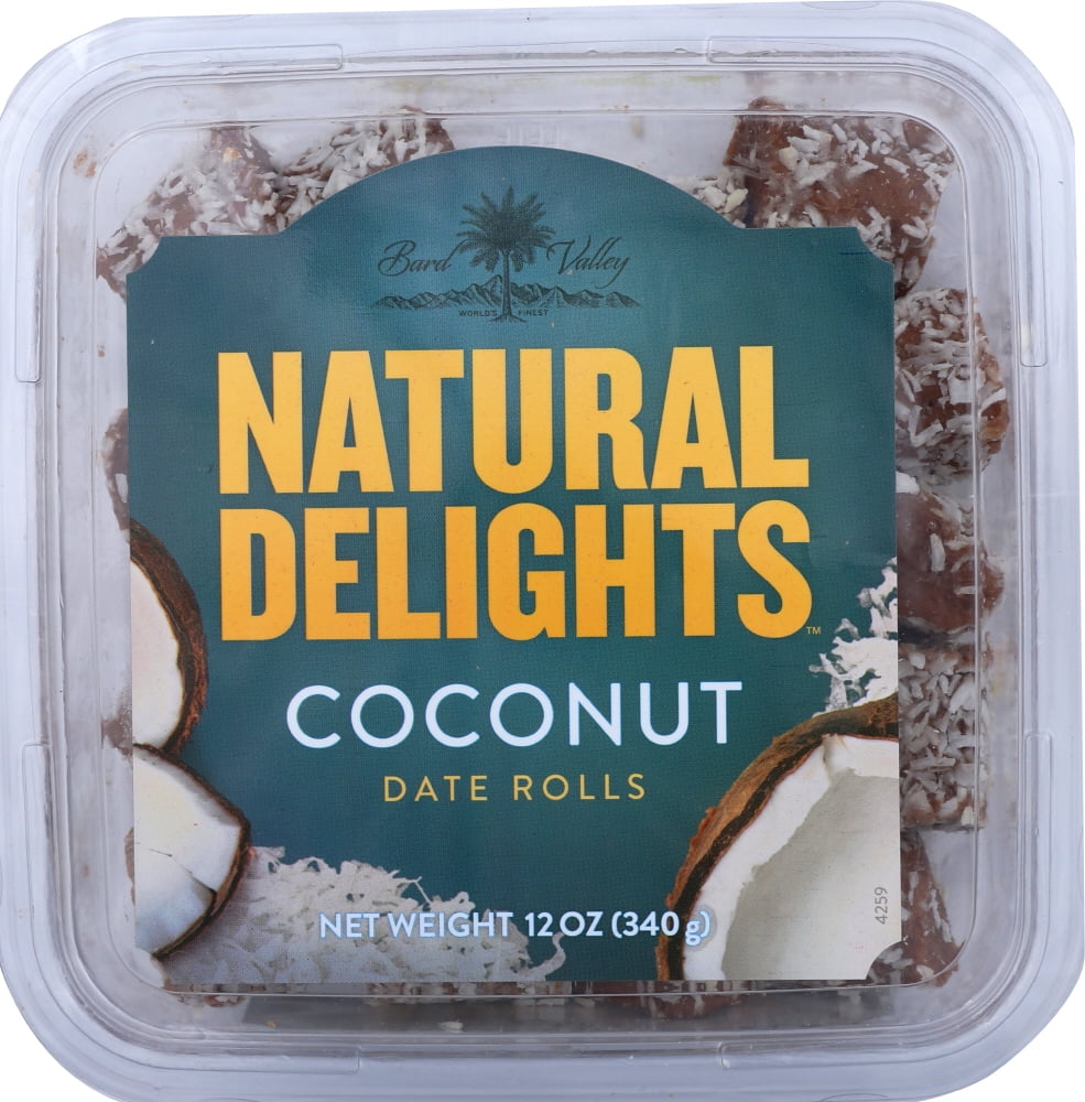 Datepac Bard Valley Natural Delights Date Rolls, 12 oz