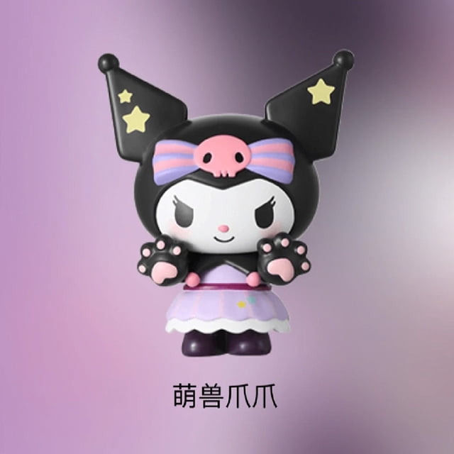 Kuromi キャラクター 大&小34体&box Cartoon Sanrio Kuromi Series Blind Box Figure Model Mystery Box