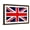 Brown Frame, variant on Art.com United Kingdom Flag Design with Wood Patterning - Flags of the World Series Art Print by Philippe Hugonnard, 18" x 12"