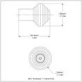 thumbnail image 3 of Allied Brass  Southbeach Collection 1 Inch Cabinet Knob Matte Gray Brass Finish, Matte, 3 of 5