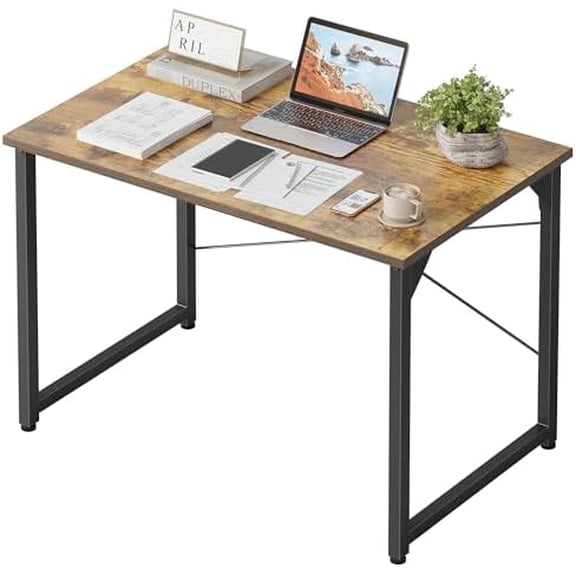 Computer Desk, 32 inch Small Home Office Desk for Small Spaces, Modern Simple Style for Home, Office, Study, Writing, Deep Brown