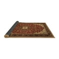 thumbnail image 2 of Ahgly Company Indoor Square Medallion Brown Traditional Area Rugs, 7' Square, 2 of 4