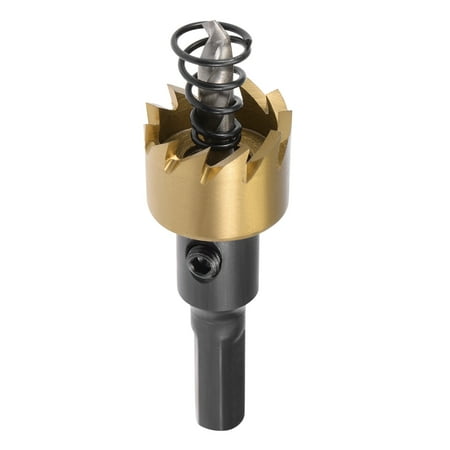 

Uxcell 20mm HSS Hole Saw Drill Bit Opener Titanium Plated for Stainless Steel Metal