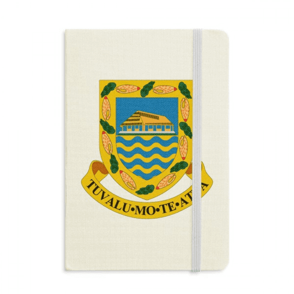Tuvalu Oceania National Emblem Notebook Official Fabric Hard Cover Classic Journal Diary