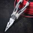 thumbnail image 3 of Alicates para pelar cables de alambre antideslizantes Pinza para prensar Pelacables portátil Terminal Crimper Multifuncional Aleación de acero 9 pulgadas 5 en 1 Tipo 2 Inevent TO000956-05, 3 of 7