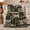 Mountain Animals, variant on Rustic Wilderness Lodge Patchwork Moose Pine Tree, Peaceful Mountain Lake Scene, Warm Flannel Blanket for Cabin and Lodge, Outdoor Lovers person's Day Gift, Artistic Home Decor