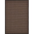 thumbnail image 1 of Unique Loom Outdoor Collection Transitional Indoor & Outdoor Casual Striped Tonal Border Area Rug, 8' x 11' 4", Black/Brown, 1 of 2