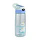 thumbnail image 1 of Botella de agua de dibujos animados para niños de 500 ml, taza con pajita para beber, botella de agua anticaída para la escuela en verano, taza de agua portátil, 1 of 6