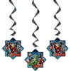 MARVEL AVENGERS FOIL SWIRL HANGING DECORATIONS 3 in a Pack