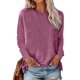 thumbnail image 4 of ICHUANYI Liquidación Blusa casual de verano de manga larga con cuello redondo para mujer ICHUANYI WER2023082201175, 4 of 6