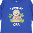 thumbnail image 4 of Inktastic Cute Sloth I Love My Opa with Green Leaves Boys or Girls Long Sleeve Toddler T-Shirt, 4 of 5