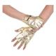 thumbnail image 2 of Guantes de cuero sintético estilo punk para hombre, de medio dedo, huecos, dorados, 2 of 5