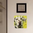 thumbnail image 3 of 12 Inch Wall Clock Battery Operated Square Clock Decorative for Office, Kitchen, Outdoor, Living Room，Labrador Retriever Dog Elegant, 3 of 4