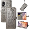 thumbnail image 1 of Funda Cartera FOXDOCK para Motorola Moto G85 , Flip PU con Relieve de Gatos y Perros, Tarjetero y Soporte, 1 of 6