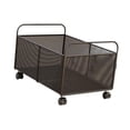 thumbnail image 4 of DOLITY Metal Storage Organizer Basket with Wheels Wire Storage Basket for Dormitory L L, 4 of 9
