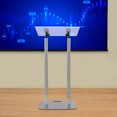 thumbnail image 5 of TOOL1SHOoo Acrylic Podium Iron Body and 46.5Inch Assembled Height Floor Standing Lectern Pulpit Desk (Double Pole Silver),Metal, 5 of 7