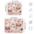thumbnail image 4 of Yayeee Dish Drying Mat for Kitchen Counter 16"x18" Microfiber Absorbent Pad, Christmas Snowman, 4 of 7