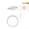 thumbnail image 6 of ANGARA Natural Diamond Swirl Bypass Ring in 925 Sterling Silver for Women (Size-1.3mm | Color-K | Clarity-I3) | April Birthstone, Birthday, Anniversary, Jewelry Gift for Women | Natural Diamond Ring, 6 of 10