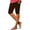 Brown, variant on Women's High Waisted Yoga Leggings With Pockets Tummy Control Slim Leg Workout Athletic Running Capri Leggings Black