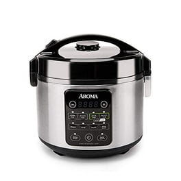 Aroma Housewares Professional 8-Cups (Cooked) / 2Qt. 360° Induction Rice  Cooker & Multicooker (ARC-7604), White