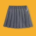 thumbnail image 5 of XEGLSBU Skirts for Girls 6-7 Girls Summer Fashion Waist Tennis Pleated Slim Skirt Casual Mini Waist Skirt Fashion High Skirt Cute Skirts for Girls 10-12 Grey Size 13-14 Years, 5 of 7