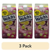 (3 pack) Welch's Passion Fruit Flavored Fruit Juice Drink, Refrigerated, 8oz, Cardboard Box