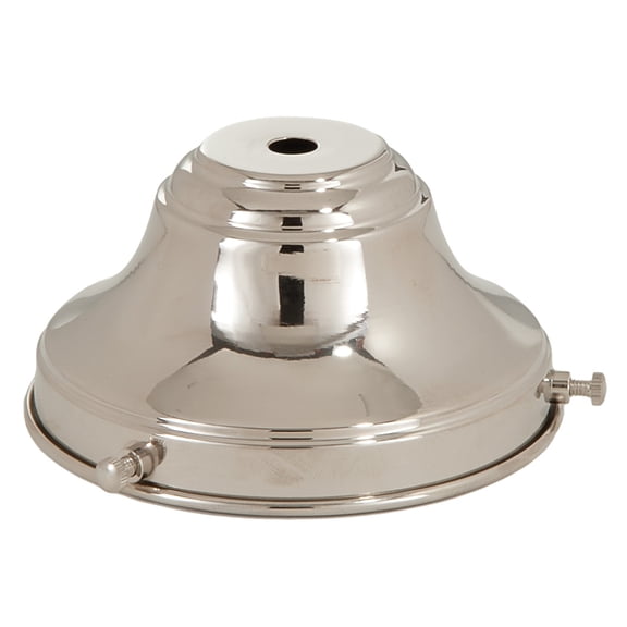 B&P Lamp® 4" Fitter, Fixture Shade Holder, Nickel Plated