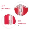 thumbnail image 3 of OULII 6Pcs Acrylic Hinges Transparent Rectangular Plastic Hinge for Personal Users and Professionals, 3 of 8