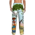 thumbnail image 3 of Haiem African Women Men's Pajama Pants Ultra Lightweight Pjs Bottoms Sleepwear Bottom Pants with Pocket Drawstring-Small, 3 of 9